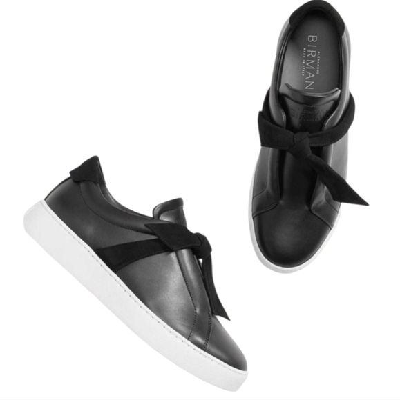 Alexandre Birman Clarita Leather  Sneaker in Black Size 6 - Picture 1 of 16